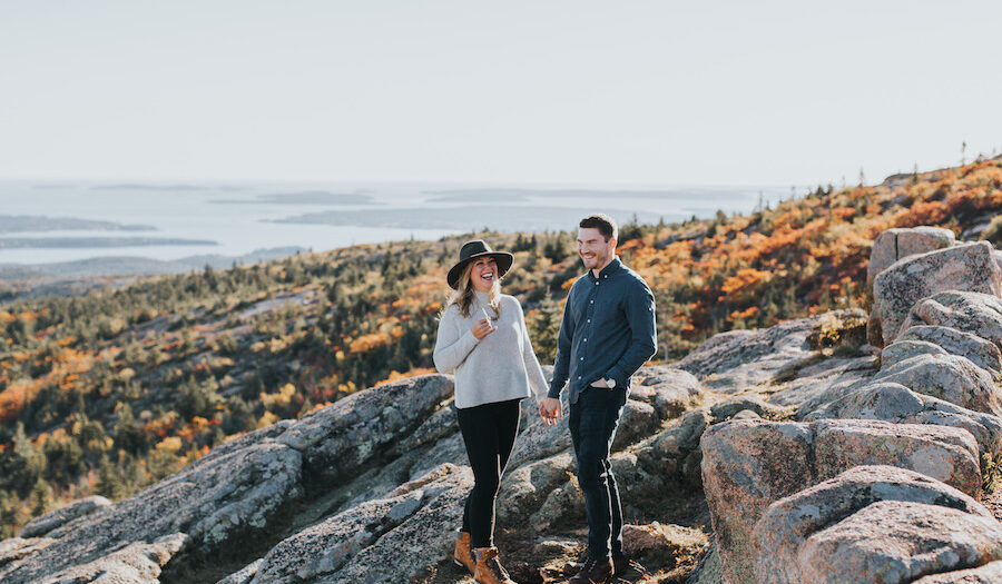 Bar Harbor Wedding Photographer | Couple's Session in Maine with Hannah + Greg