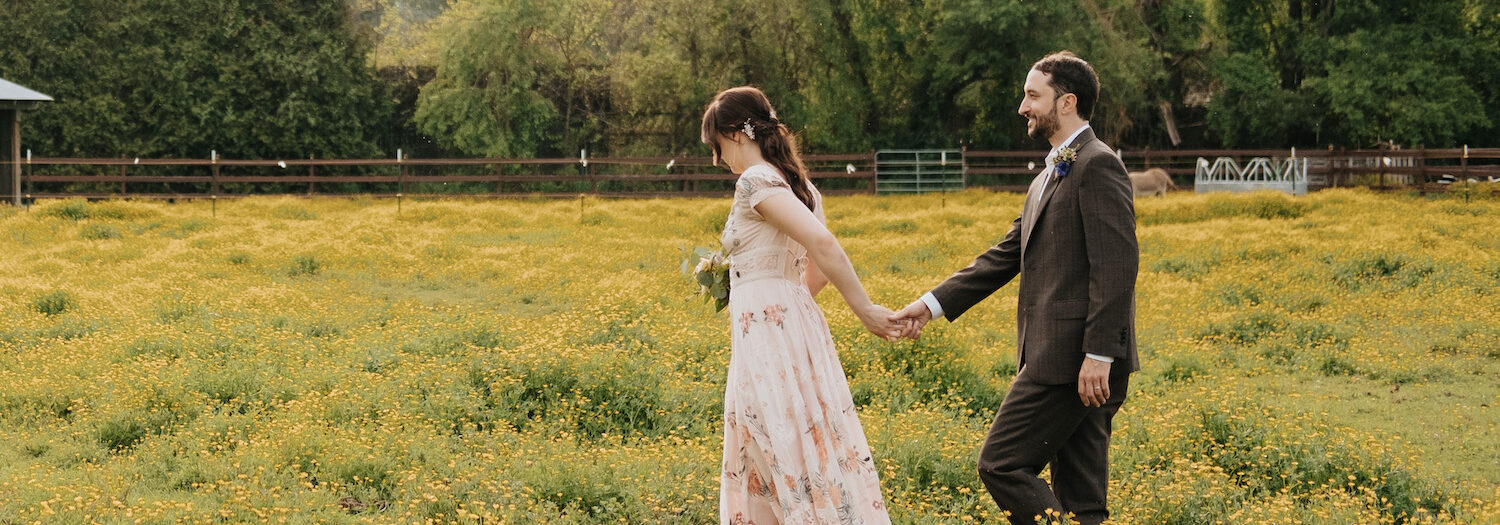 Hidden River Events Wedding | Bohemian Asheville Micro Wedding for Ward + Cassia