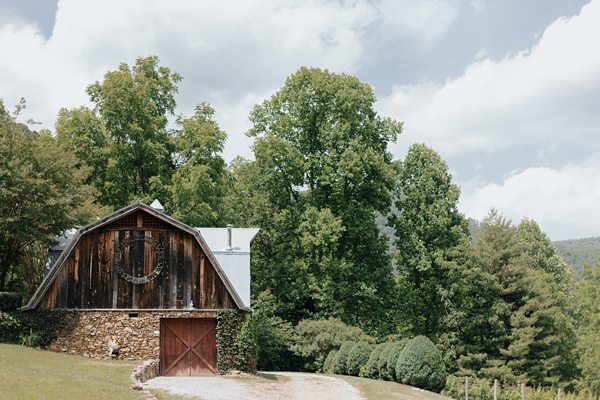 Asheville rustic wedding venue