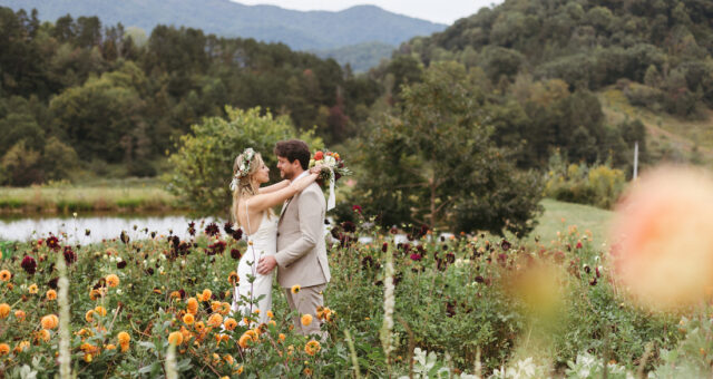 Colorful Lady Luck Gardens Wedding at a Flower Farm in Leicaster, NC | Anna + Rich