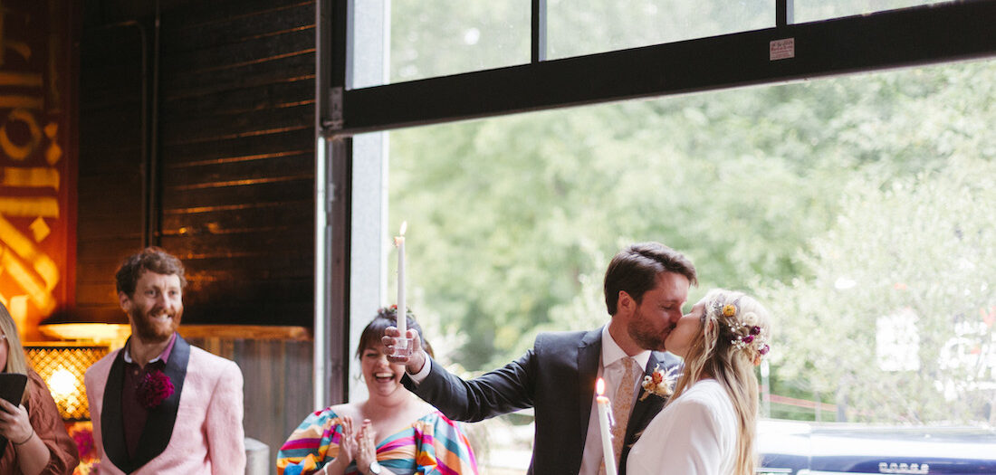 Boho Wedding at Cursus Keme Brewery | Funky Asheville Wedding Venue | Anna + Rich